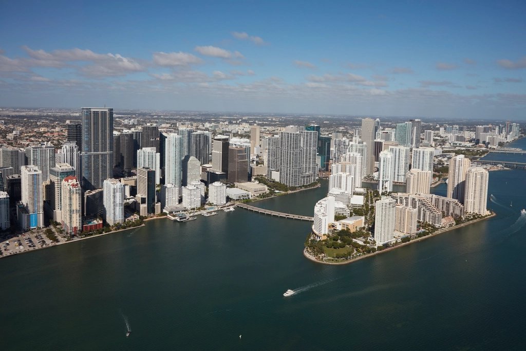 Miami waterfront condo skyline